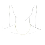 Accented Sideways Cross Necklace