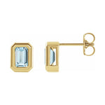 Emerald Solitaire Earrings