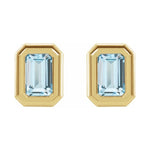 Emerald Solitaire Earrings