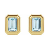 Emerald Solitaire Earrings