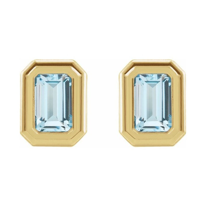 Emerald Solitaire Earrings