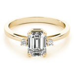 14K Yellow Gold Multi-Stone Emerald Ring