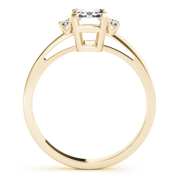 14K Yellow Gold Multi-Stone Emerald Ring