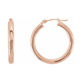 Tube Hoop Earrings