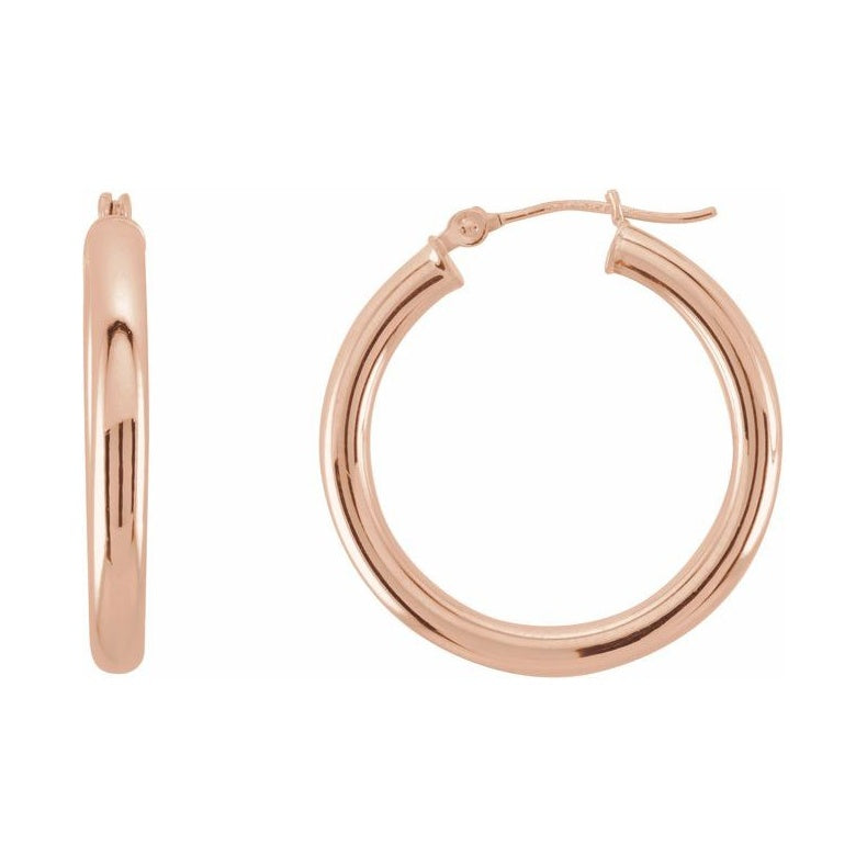 Tube Hoop Earrings