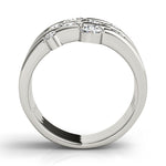 18K White Gold Lab Diamond Fashion Right Hand Ring