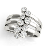 Lab Diamond Right Hand Fashion Ring