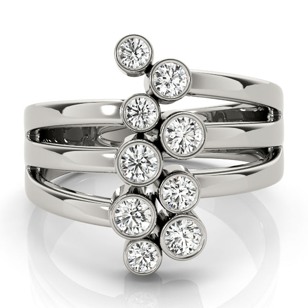 18K White Gold Lab Diamond Right Hand Ring