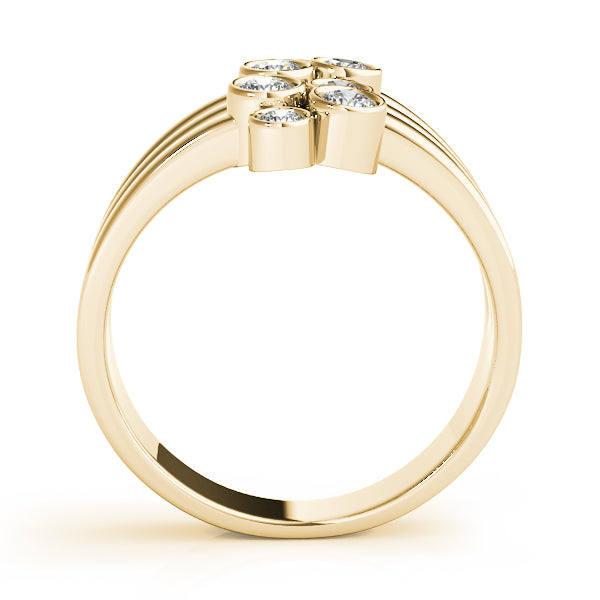 18K Yellow Gold Lab Diamond Right Hand Ring