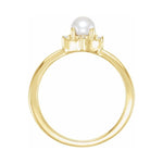 Halo-Style Birthstone Ring