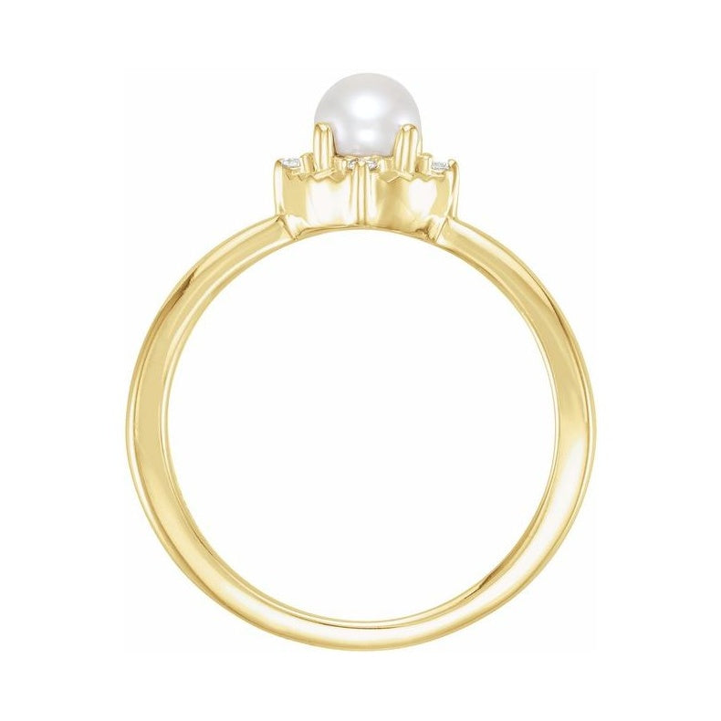 Halo-Style Birthstone Ring