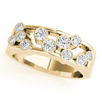 18K Yellow Gold Lab Diamond Right Hand Ring