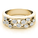 18K Yellow Gold Lab Diamond Right Hand Ring