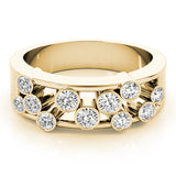 18K Yellow Gold Lab Diamond Right Hand Ring
