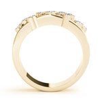 14K Yellow Gold Multi-Diamond Right Hand Statement Ring
