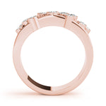 18K Rose Gold Lab Diamond Right Hand Ring