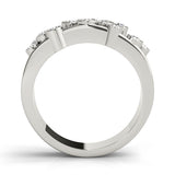 14K White Gold Lab Diamond Right Hand Ring