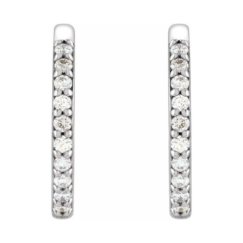 Accented Huggie Earrings