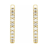 Accented Huggie Earrings