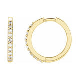Accented Huggie Earrings