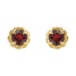 Round 4-Prong Claw Stud Earrings
