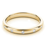 18K Yellow Gold Lab Diamond Stackable Ring