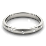 Platinum White Diamond Stackable Ring