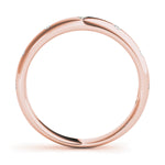 18K Rose Gold Lab Diamond Stackable Ring