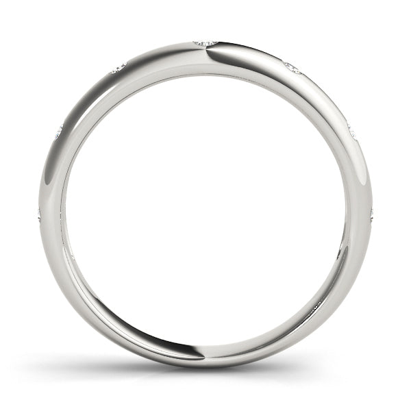 18K White Gold Lab Diamond Stackable Ring