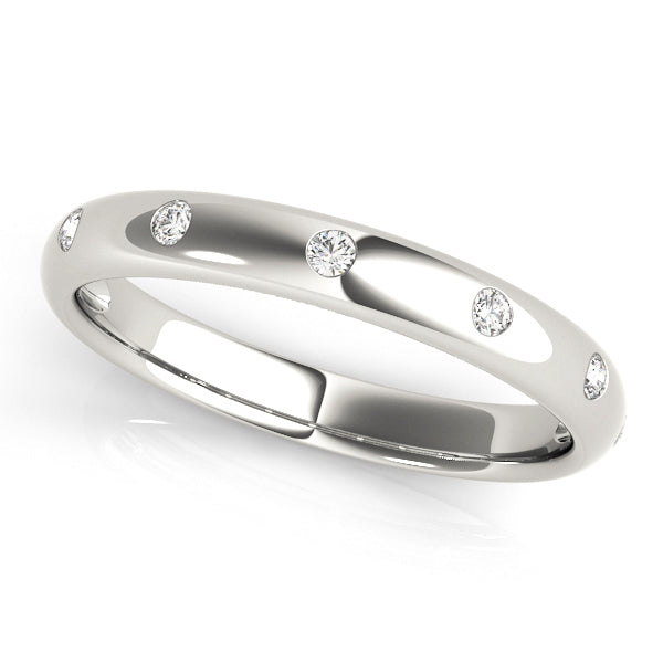 14K White Gold Lab Diamond Stackable Ring