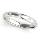 18K White Gold Lab Diamond Stackable Ring