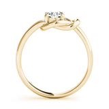1CT Lab Diamond 18K Yellow Gold Love Knot Ring