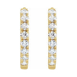 Lab-Grown Diamond Hoop Earrings