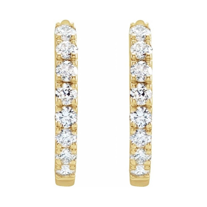 Lab-Grown Diamond Hoop Earrings