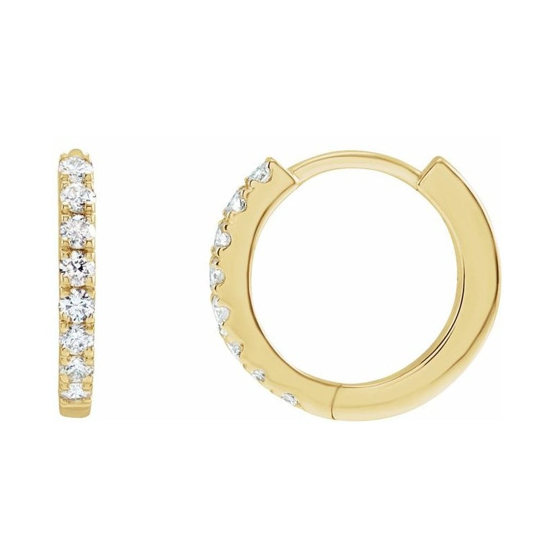 Lab-Grown Diamond Hoop Earrings