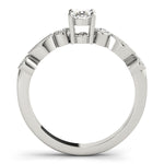 18K White Gold Lab Diamond Oval Ring