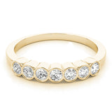 Yellow Gold 7-Stone Lab Diamond Fashion Ring