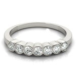 White Platinum 7-Diamond Fashion Ring
