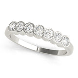 White Platinum 7-Diamond Fashion Ring