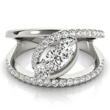 18K White Gold Lab Diamond Fashion Ring