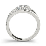 Platinum White Diamond Fashion Ring