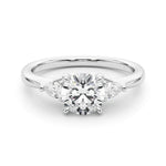 Platinum White 3-Stone Lab Diamond Ring