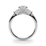 18K White Gold Lab Diamond 3-Stone Ring