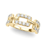 18K Yellow Gold Diamond Fashion Ring