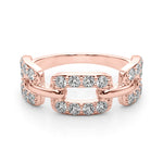 Rose Gold Multi-Diamond Fashion Statement Ring