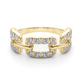18K Yellow Gold Diamond Fashion Ring