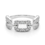 White Platinum Multi-Diamond Fashion Ring