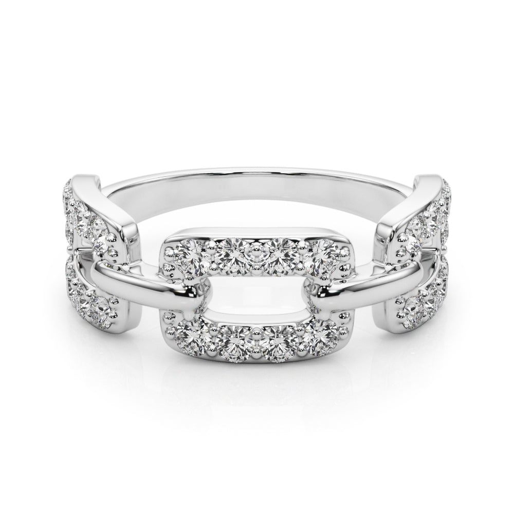 White Gold Multi-Diamond Fashion Statement Ring