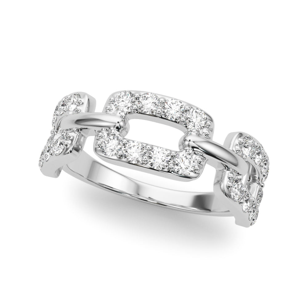 14K White Gold Diamond Fashion Ring