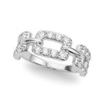 White Gold Multi-Diamond Fashion Statement Ring